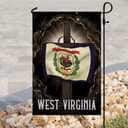 West Virginia Cross Jesus Christian Religious House Flag