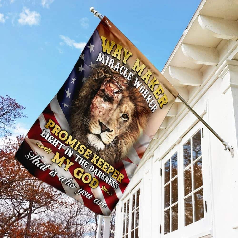 Way Maker Miracle Worker Jesus And Lion Christian Religious Garden Flag Way Maker Miracle Worker Jesus And Lion Christian Religious Garden Flag