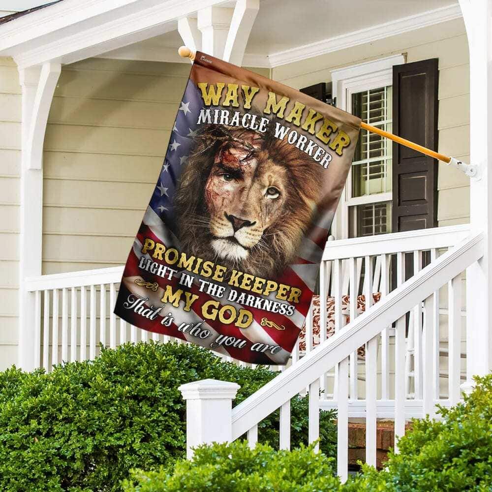 Way Maker Miracle Worker Jesus And Lion Christian Religious Garden Flag Way Maker Miracle Worker Jesus And Lion Christian Religious Garden Flag