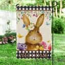Happy Easter Day Bunny Welcome Religious Easter Christian Garden Flag