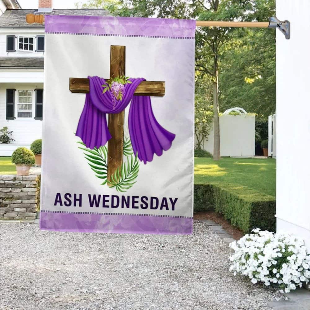 Ash Wednesday Easter Easter Cross Religious Easter Garden Flag
