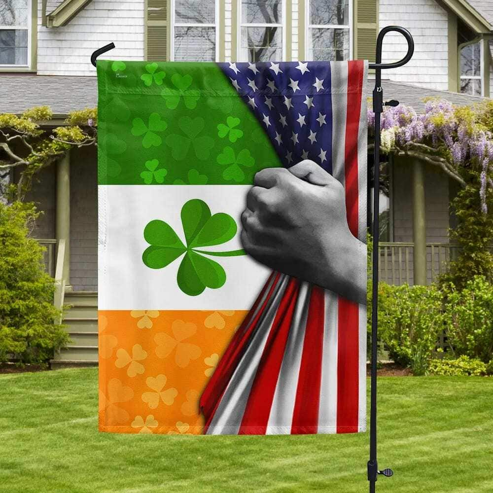 Irish Shamrock St Patrick's Day Garden Flag