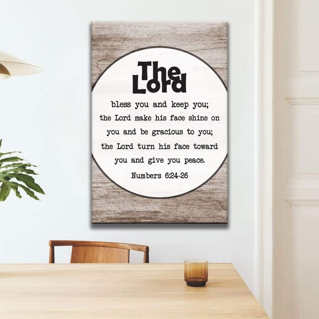 Numbers 624-26 The Lord Bless You And Keep You Canvas Print