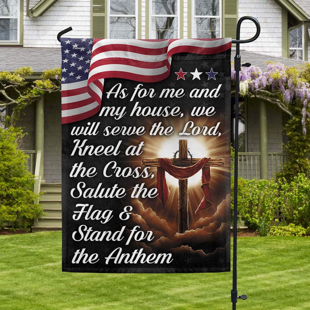 As For Me And My We Will Serve The Lord Religious Garden Flag As For Me And My We Will Serve The Lord Religious Garden Flag