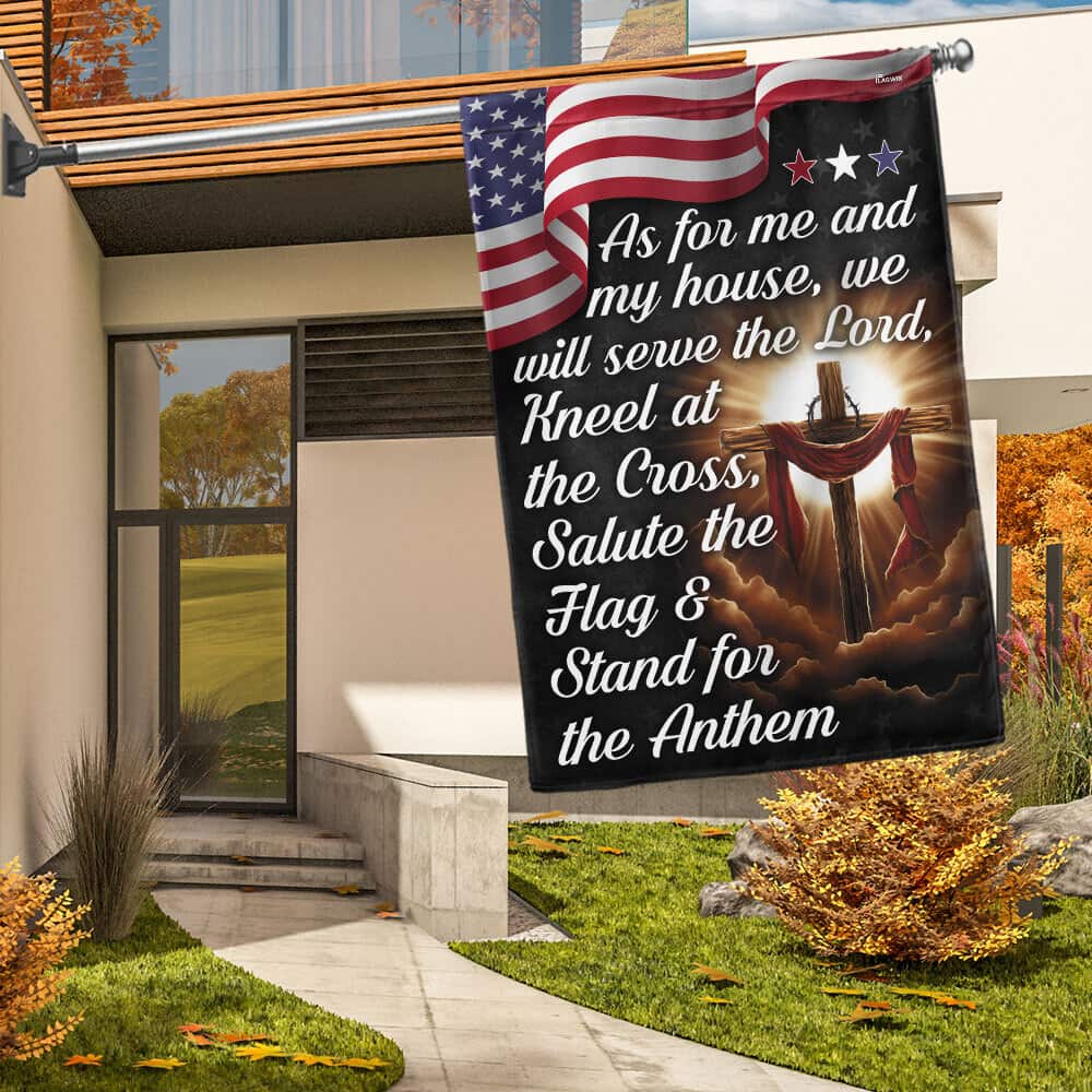 As For Me And My We Will Serve The Lord Religious Garden Flag