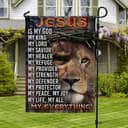 Jesus Is My God My Everything Lion Christian Cross Jesus Religious Garden Flag Jesus Is My God My Everything Lion Christian Cross Jesus Religious Garden Flag
