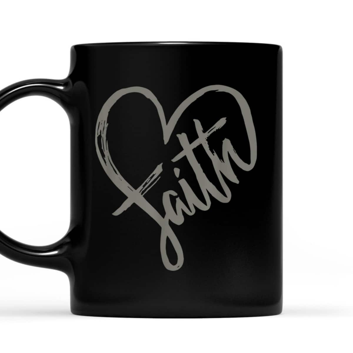 Faith Heart Christian Religious Faith T-Shirt Faith Heart Christian Religious Faith T-Shirt