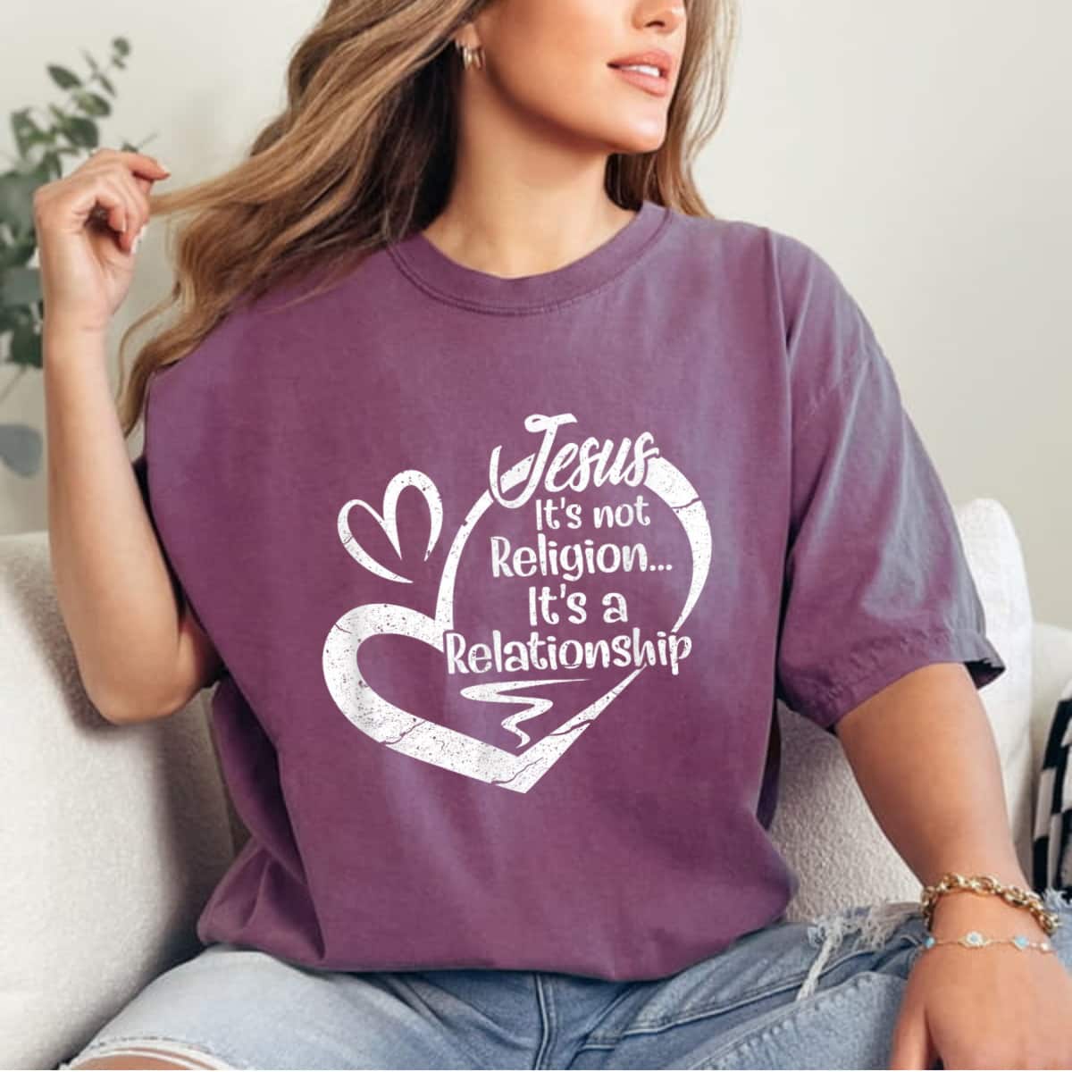 It's Not A Religion It's A Personal Relationship Christian T-Shirt It's Not A Religion It's A Personal Relationship Christian T-Shirt