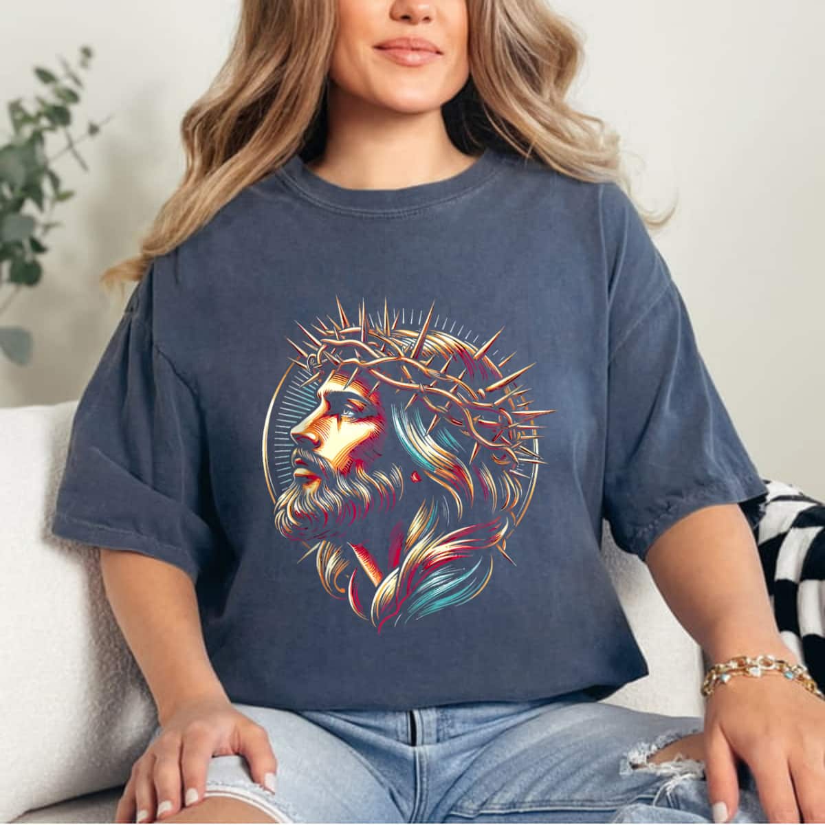 Jesus Christ Face Christian Faith Believer Lover T-Shirt Jesus Christ Face Christian Faith Believer Lover T-Shirt