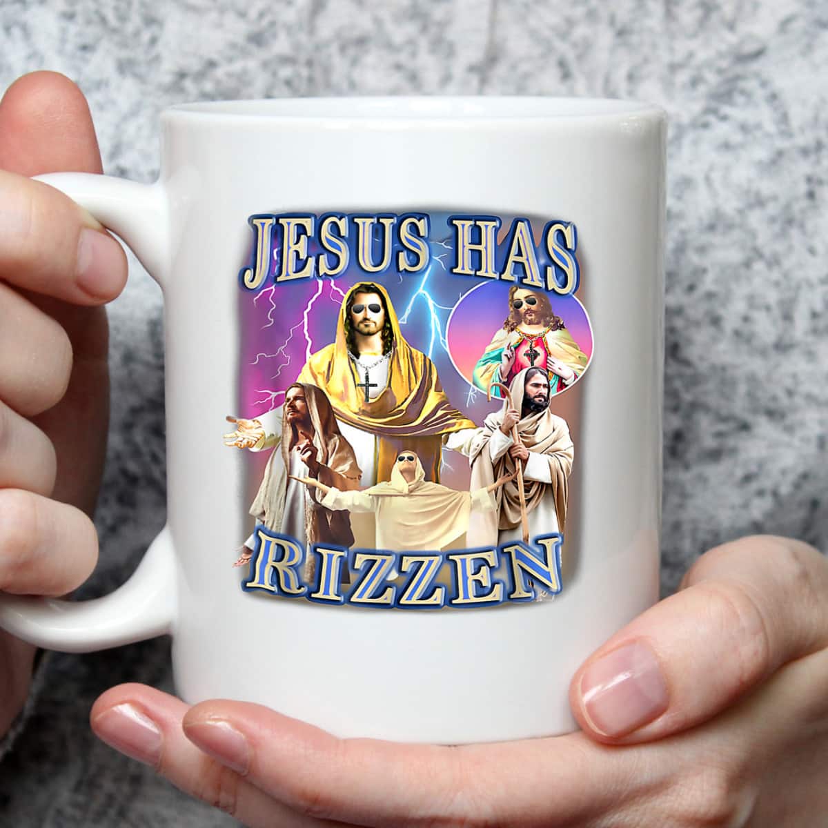 Jesus Has Rizzen Christian Bible Faith Cross Religous T-Shirt Jesus Has Rizzen Christian Bible Faith Cross Religous T-Shirt