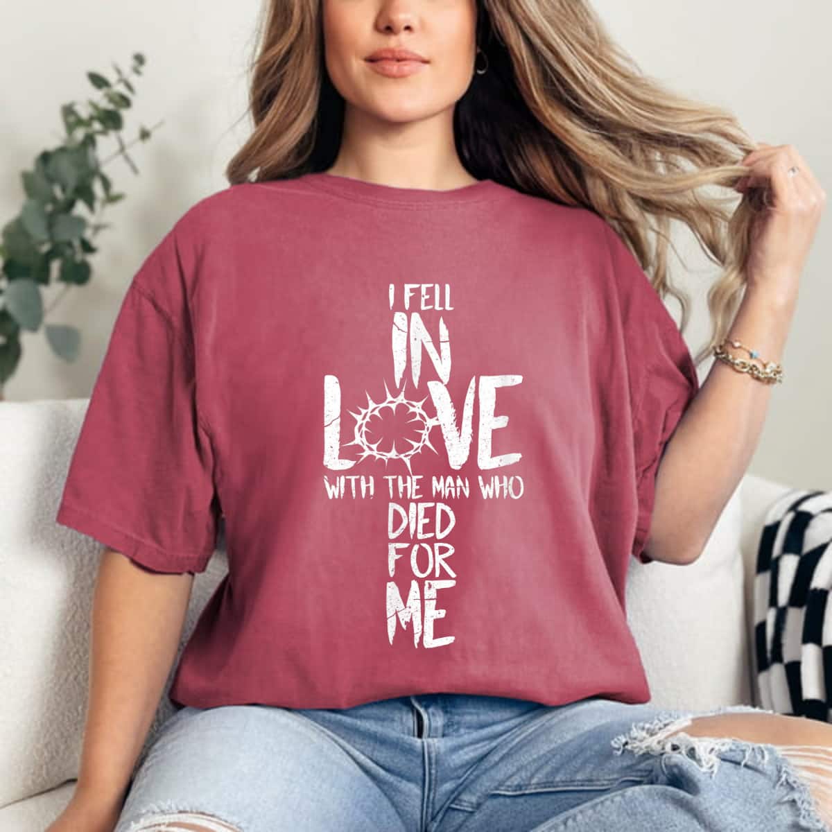 I Fell In Love With The Man Who Died For Me T-Shirt I Fell In Love With The Man Who Died For Me T-Shirt