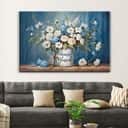 Simply Blessed Flowers And Butterflies Christian Canvas Wall Art