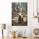 Jesus Lamb Of God Jesus Running After Lamb Canvas Print