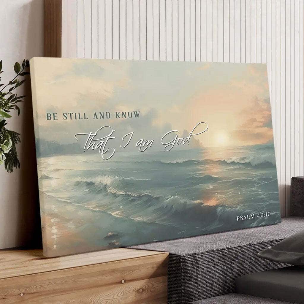 Be Still And Know Seascape Psalm 4610 Canvas Wall Art Be Still And Know Seascape Psalm 4610 Canvas Wall Art