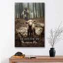 He Left The 99 To Rescue Me Jesus And Lost Sheep Canvas Print He Left The 99 To Rescue Me Jesus And Lost Sheep Canvas Print
