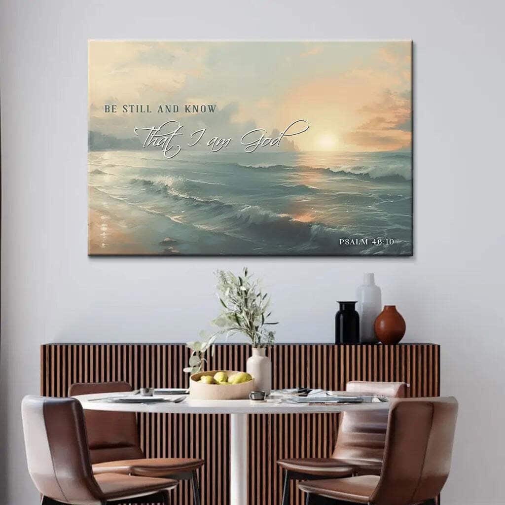 Be Still And Know Seascape Psalm 4610 Canvas Wall Art Be Still And Know Seascape Psalm 4610 Canvas Wall Art