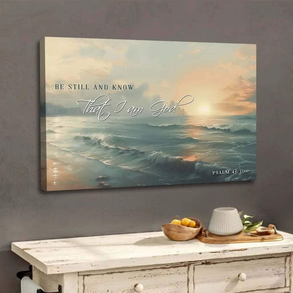 Be Still And Know Seascape Psalm 4610 Canvas Wall Art Be Still And Know Seascape Psalm 4610 Canvas Wall Art