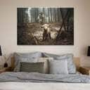 Jesus Running After A Lost Lamb Jesus And Lamb Canvas Wall Art Jesus Running After A Lost Lamb Jesus And Lamb Canvas Wall Art