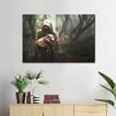 Jesus Carrying Lost Sheep Christian Faith Canvas Wall Art Jesus Carrying Lost Sheep Christian Faith Canvas Wall Art