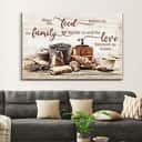 Bless The Food Before Us The Family Beside Us Canvas Wall Art