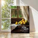 The Fruit Of The Spirit, Vintage Window, Wall Art Canvas Canvas Print