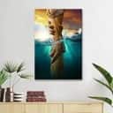 Christian Faith Jesus Reaching Into The Water Canvas Print Christian Faith Jesus Reaching Into The Water Canvas Print