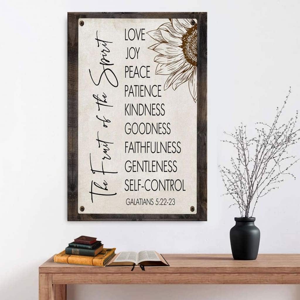 Bible Verse Fruit Of The Spirit Galatians 522-23 Canvas Print Bible Verse Fruit Of The Spirit Galatians 522-23 Canvas Print
