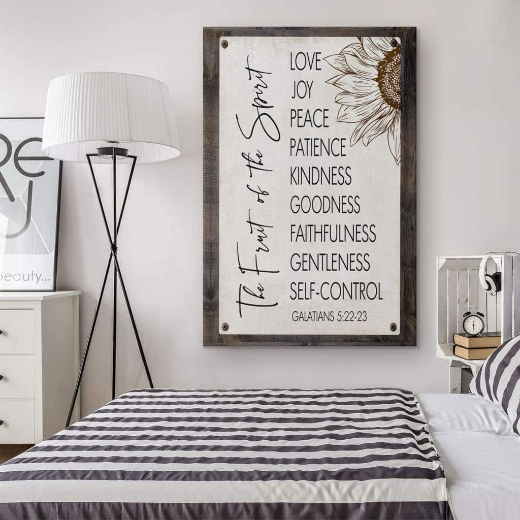 Bible Verse Fruit Of The Spirit Galatians 522-23 Canvas Print Bible Verse Fruit Of The Spirit Galatians 522-23 Canvas Print