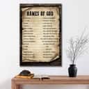 Names Of God Christian Religious Bible Canvas Print Names Of God Christian Religious Bible Canvas Print