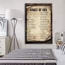 Names Of God Christian Religious Bible Canvas Print