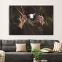 Jesus' Hand Reaching Out To Rescue A Lamb Canvas Wall Art Jesus' Hand Reaching Out To Rescue A Lamb Canvas Wall Art