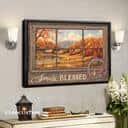 Simply Blessed Cardinal Bird Christian Faith Bible Verse Canvas Wall Art