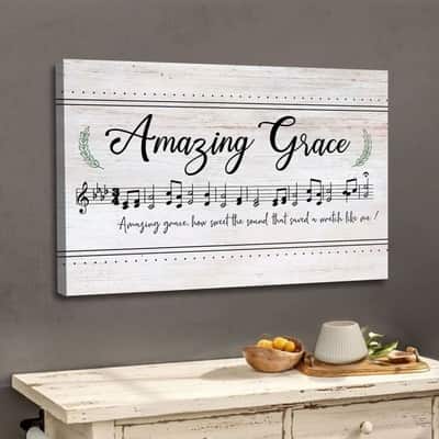 Christian Amazing Grace How Sweet The Sound Sheet Music Christian Song Lyrics Canvas Wall Art Christian Amazing Grace How Sweet The Sound Sheet Music Christian Song Lyrics Canvas Wall Art
