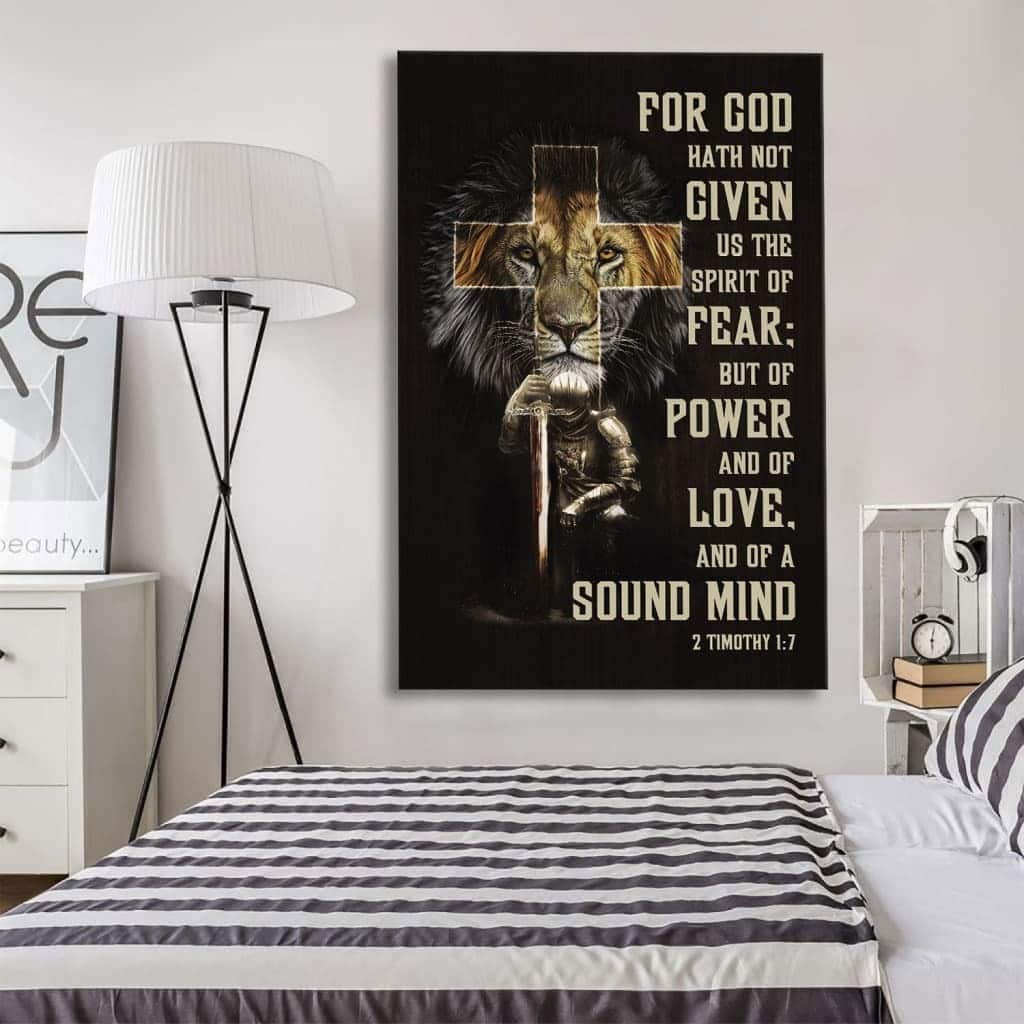 For God Hath Not Given Us The Spirit Of Fear 2 Timothy 17 Canvas Print