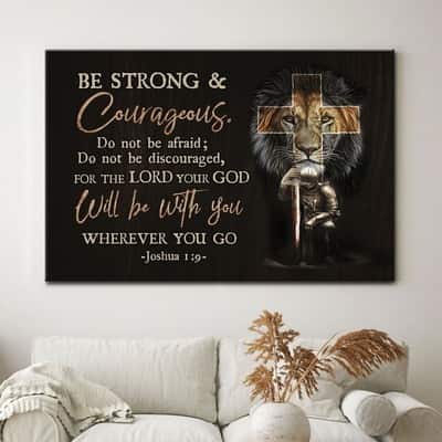 Christian Warrior Be Strong And Courageous Joshua 19 Christian Canvas Wall Art Christian Warrior Be Strong And Courageous Joshua 19 Christian Canvas Wall Art