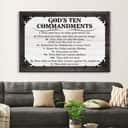 God's Ten Commandments Christin Bible Religious Verse Canvas Wall Art God's Ten Commandments Christin Bible Religious Verse Canvas Wall Art
