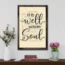 It Is Well With My Soul Hymn Sheet Music Christian Canvas Print It Is Well With My Soul Hymn Sheet Music Christian Canvas Print