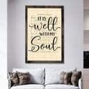 It Is Well With My Soul Hymn Sheet Music Christian Canvas Print