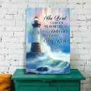 Psalm 182 The Lord Is My Rock My Fortress And My Deliverer Lighthouse Canvas Print