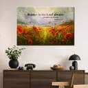 Philippians 44 Rejoice In The Lord Always Poppies Canvas Wall Art Philippians 44 Rejoice In The Lord Always Poppies Canvas Wall Art