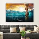 Casting All Your Care Upon Him 1 Peter 57 Jesus's Hand Canvas Wall Art