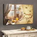 Christian Simply Blessed Canvas Wall Art Butterfly Window Peace And Happiness Christian Simply Blessed Canvas Wall Art Butterfly Window Peace And Happiness