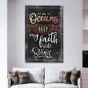 In Oceans Deep My Faith Will Stand Christian Canvas Print In Oceans Deep My Faith Will Stand Christian Canvas Print