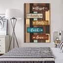 Blessed Friends Family Faith Love Christian Canvas Print