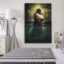 Jesus As Shepherd Carrying Lamb Through The Waters Christian Canvas Print Jesus As Shepherd Carrying Lamb Through The Waters Christian Canvas Print