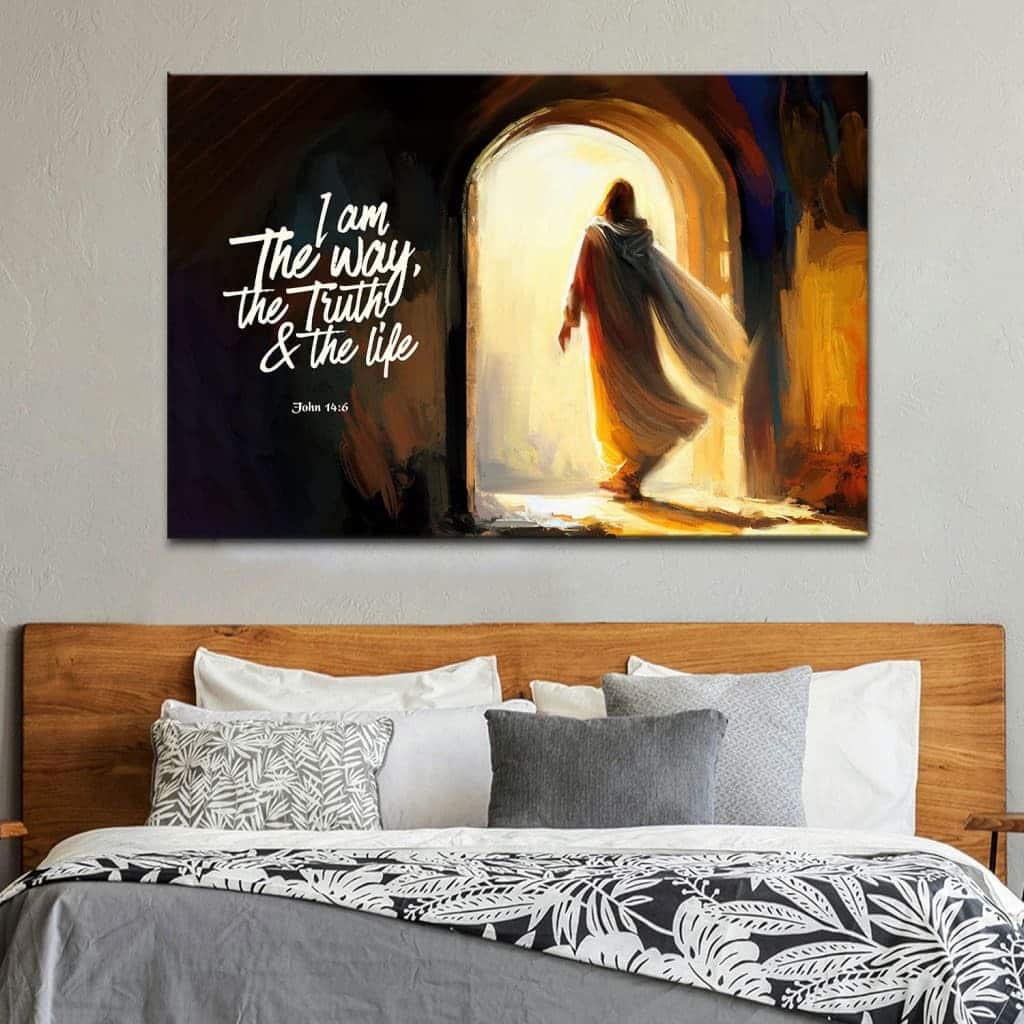 I Am The Way The Truth And The Life John 14:6 Jesus Tomb Canvas Wall Art I Am The Way The Truth And The Life John 14:6 Jesus Tomb Canvas Wall Art