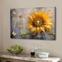 Just Pray Sunflower Butterfly Christian Canvas Wall Art Just Pray Sunflower Butterfly Christian Canvas Wall Art