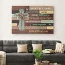 Do Not Be Anxious About Anything Philippians 4:6 Canvas Wall Art
