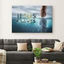 Jesus Saves Jesus Reaching Out His Hand Canvas Wall Art