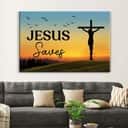 Christian Jesus Saves Canvas Wall Art